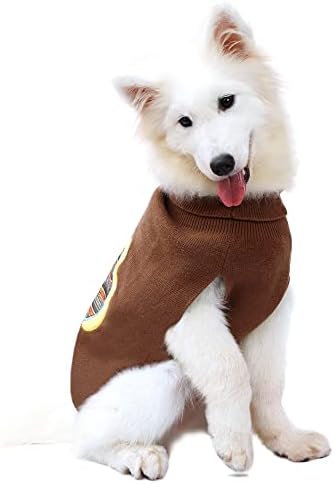 סוודר כלבים חמים עם חג ההודיה חג ההודיה קלאסי סריגה חולצות כלבים חולצות דפוס טורקיה שמלת כלב שמלת כלב חמה בגדי חיות מחמד לכלבים