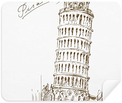 מגדל הנטוי של פיזה איטליה פיזה ניקוי בד מסך מנקה 2 יחידות זמש בד