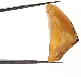 Gemhub צהוב אבן אופל 17 CT לריפוי, ייצור תכשיטים, עטיפת חוט, אבן חן רופפת