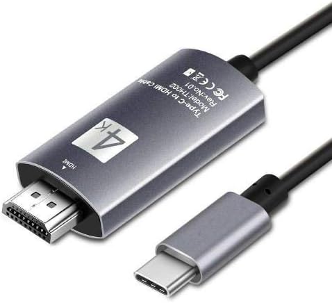 כבל Goxwave תואם להנדסת נוער TX -6 - כבל SmartDisplay - USB Type -C ל- HDMI, כבל USB C/HDMI להנדסת נוער TX -6 - Jet Black