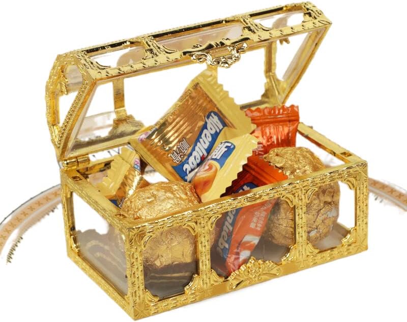 Weershun Vintage Pirate Golden אוצר קופסא אחסון קנדי ​​תכשיט לתכשיט גבינה גבינה תכשיט קופסת קופסת חדר שינה
