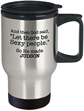 ג'ודסון ספל נסיעות אלוהים עשה אנשים סקסיים מצחיקים רעיונות למתנה מותאמים אישית בהתאמה אישית קפה נירוסטה