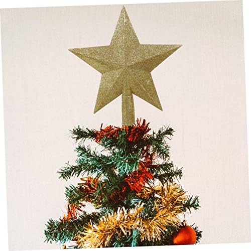 Hoement 2PCS עץ חג המולד עליון עליון אדורוס Navideños para חיצוני חג המולד עץ כוכב חג המולד קישוט כוכב חיצוני