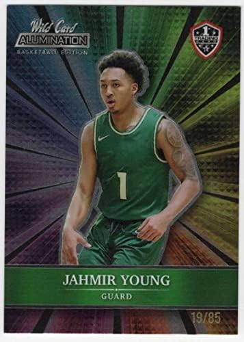 Jahmir Young RC 2022 אלומינציה של קלף בר /85 טירון סגול מרילנד NM+ -MT+ NBA כדורסל NCAA