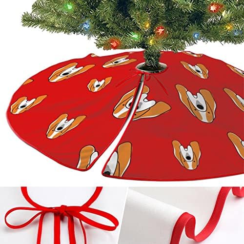 חצאית עץ חג המולד של Basset Hund
