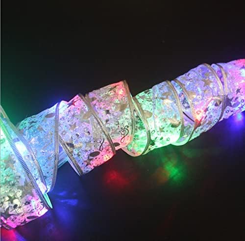 קישוטי חג המולד של AOSAN אורות LED לחג המולד שכבה כפולה סרט אור אור מיתר עץ חג המולד קישוט