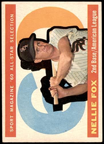 1960 Topps 555 All-Star Nellie Fox Chicago White Sox Ex White Sox