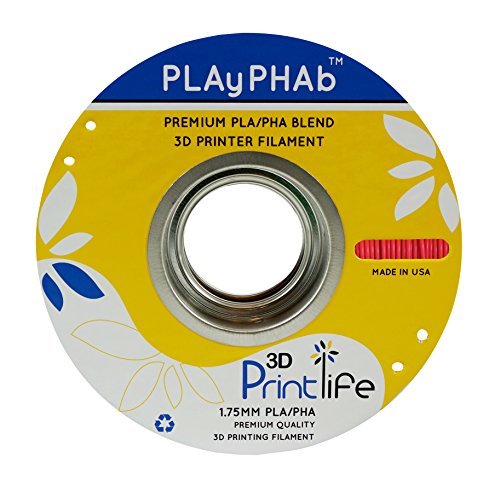 תלת מימד printlife playphab חוזק גבוה PLA/PHA 1.75 ממ נימה מדפסת תלת מימד כחולה, דיוק ממדי