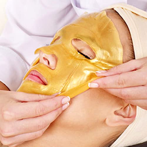 רוזוט מסכות פנים קולגן ג ' ל זהב 24 קראט-טיפוח עור מסכת גיליון פנים לחות זהב עם חומצה היאלורונית וקולגן הידרוליזה