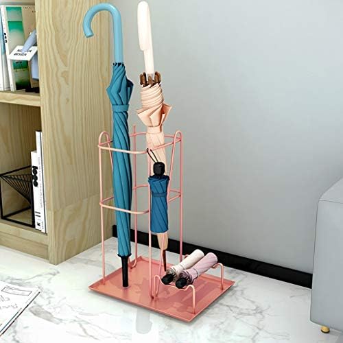 עמדת מטריית BBGS, מחזיק מתכת מעשי מעשי לאחסון מטריות ארוך וקצר במשרד, קישוט קישוט בסלון