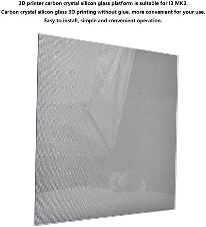 פלטפורמת מיטת זכוכית, פחמן גבישי סיליקון זכוכית מיטה מחוממת צלחת בניית מדפסת 3D מדפסת מיטת הדפסה משטח 310 x 310 ממ תואמת