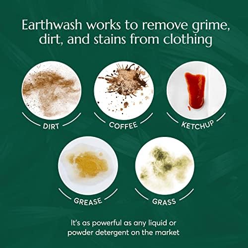 סדיני אבקת כביסה לשטיפת אדמה 160 רצועות חיטוי בר קיימא ללא ריח-אידיאלי לכביסה ללא נוזלים ביתיים על ידי קליאומיק