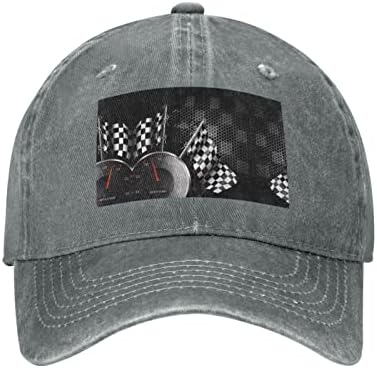 כובע בייסבול מודפס דגל משובץ של ASEELO, כובע קאובוי מתכוונן למבוגרים, זמין כל השנה