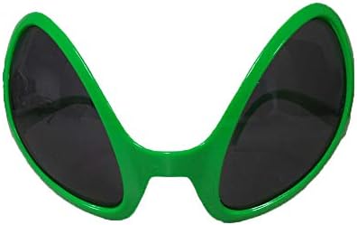 פלסטיק חלל זר עיניים ירוק חידוש משקפיים