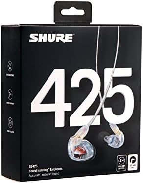 SHURE SE425-CL-A SE סדרה SE425 אוזניות בתוך האוזן, ברור