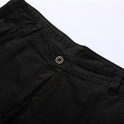 מכנסי טיול מזדמנים של Niuqi לגברים מכנסיים קצרים מהיר של מכנסי נסיעות חיצוניים יבש לגברים עם ריבוי כיס לקמפינג דיג