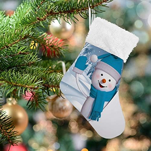 גרבי חג המולד של Alaza מצחיק איש שלג קלאסי קלאסי מותאם אישית לקישוטים לגרביים קטנים לעיצוב המסיבות של עונת