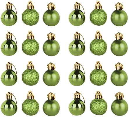 תליון עץ חג המולד כדור קישוט לחג המולד פלסטיק תצוגת חג המולד תליון כדור 3 סמ