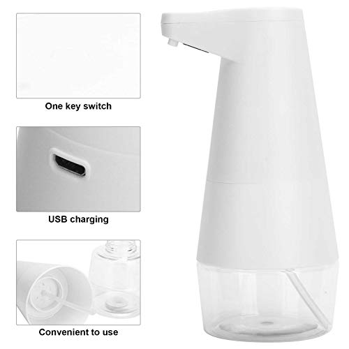 מתקן סבון אוטומטי, מתקן סבון נטול מגע טעינה USB טעינה מתקן סבון אוטומטי יד חינם מכשירי סבון חוזרים, משאבת סבון אוטומטית למטבח