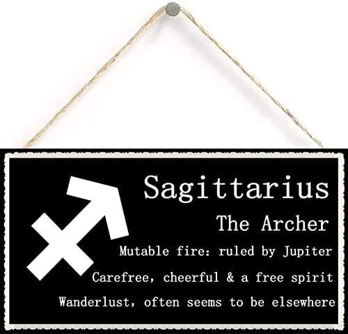 Sagittarius The Archer - מתנה רוחנית יפה אסטרולוגיה של סימן של לוח המזלות 6 אינץ 'על 12 אינץ
