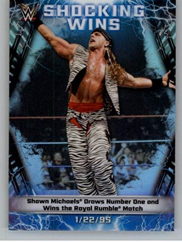 2020 Topps Chrome WWE מזעזע ניצחונות SW-4 Shawn Michaels 1995-01-22 כרטיס מסחר בהיאבקות