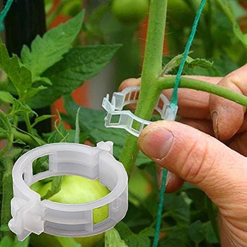 100 יחידות תמיכה בקטעי גינה קליפים עגבניות תומך/מחבר בין צמחים/חוט/גפנים טרליס/כלובים צמח גפן גפן קליפ הקליפ להדק