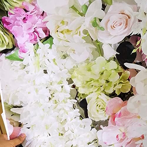 7 על 5 רגל וילון רקע חתונה לבן ורוד פרחים קישוטים פוראליים קיר רקע תמונה מקלחת תינוק קינוח שולחן סומק רקע תפאורות פרחוניות