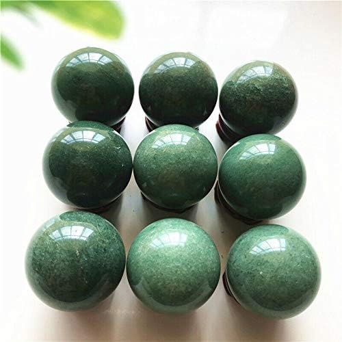 ZYM116 1 PC 36-38 ממ טבעי ירוק אוונטורין כדור גביש כדור קוורץ כדורי כדורים מתנות אבן טבעית ומינרלים חמורה ביתית