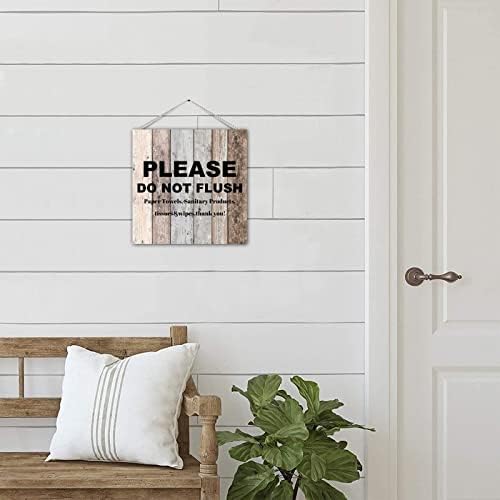 שלט אמבטיה מצחיק בבקשה אל תשטוף מגבות נייר מוטיבציה שלט עץ קיר קיר תליה דלת תלה