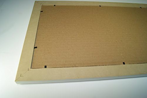 מכתב יצירתי קולאז '10-4x6 מסגרת תמונה פותחת עץ סחף עם זכוכית חוזק מלאה ו- 10x40 מחצלת שחורה