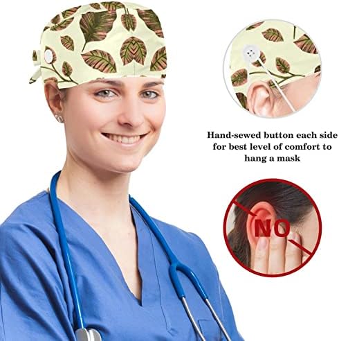 כובע עבודה מתכוונן עם כפתור כותנה כותנה רצועת זיעה אמנותית ארטסטית מופשטת מצביעת ציור מנתח לנשים