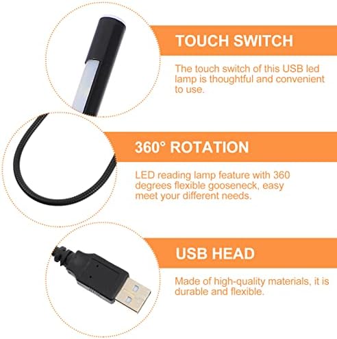 אור Mobestech אור נייד נייד מקלדת מקלדת אור 4 PCS LED USB USB קריאת אור USB מנורת USB למחשב נייד מנורת מקלדת ניידת