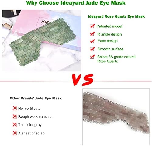 מסכת עיניים של Jideyard Jade ו- Jade Roller 2PC