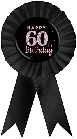 בד סאטן שחור שמח יום הולדת 30 סיכות תג פח פח, מלוכלך 30 פרסים סיכת סרט, שלט יהלום שלושים סיכת כפתור רוזט, קישוטים