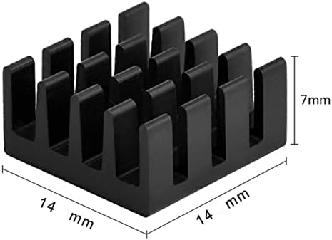 Mobestech 24 יחידות קירור קירור לדגם B+ ערכת PI שחורה קירור יותר אלומיניום, רדיאטור אלומיניום