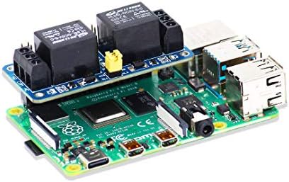 ממסר אפס 2 ערוץ 5V מגן ממסר עבור פטל PI, לוח ממסר של כובע ממסר עבור Raspberry Pi 4B/3B+/3B/2B/B+/A+/Zero ואפס