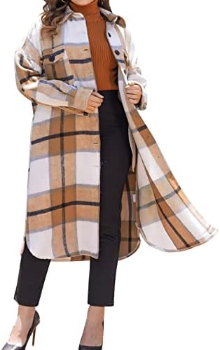 חולצת כיס גדולה נשים מעיל צמר סתיו וחורף טמפרמנט סגנון קוריאני חדש