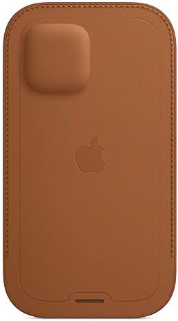 Apple iPhone 12 ו- 12 שרוול עור מקצוען עם Magsafe - Saddle Brown
