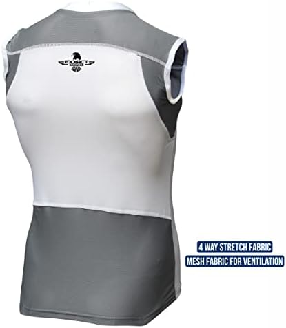 מגן על חזה בייסבול ספורט אקסקס - חולצת דחיסה מרופדת לנוער, הגנה על חזה חזה מגן על חזה סופטבול