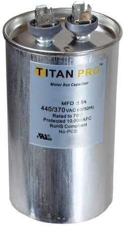 קבלים מוטוריים של Titan Pro, 80 MFD, 4-13/16 אינץ '. ח