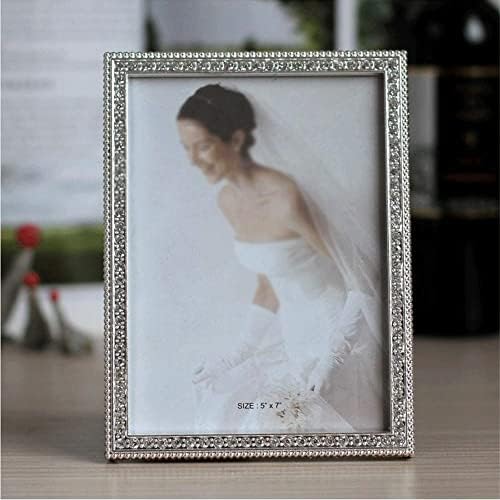 צילום Doubao - אוסף מסגרת צילום קיר מתכת, מסגרת צילום כסף אלומיניום עם זכוכית אמיתית
