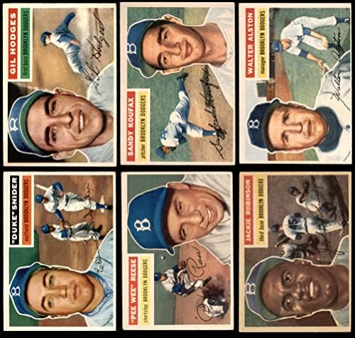 1956 Topps Topps צוות Dodgers