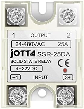 Hifasi מודול ממסר מצב מוצק SSR 10DA 25DA 40DA CONTROC DC AC שלב יחיד עם כיסוי פלסטיק לבקרת טמפרטורת PID