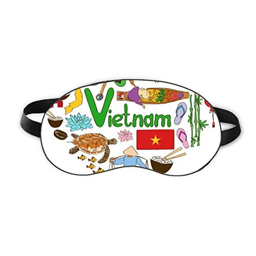 וייטנאם אהבה נוף נוף לאומי דגל שינה מגן עיניים רך לילה כיסוי גוון כיסוי עיניים