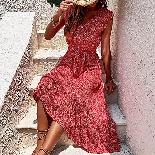 מיאשוי צרפתית נדנדה שמלת נשים קיץ חוף אביב צבע חסימת הדפסה רופף שמלת נדנדה לחפות ארוך כותנה