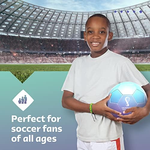 קאפלי ספורט מונדיאל קטאר 2022 טורניר כדורגל כדור מזכרות תצוגה, מורשה רשמית כדורגל עבור נוער ומבוגרים שחקני כדורגל, לשחק