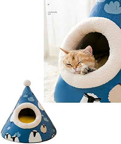 עצמי התחממות חתול מיטה-חמוד מפנק חתול בית מערת אוהל-מחצלת כרית מיטת בית 2 עבור כלב חתול מחמד בית אספקת