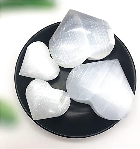 Binnanfang AC216 1 PC סלניית לבנה מלוטשת סלילית מסולסלת גביש גביש גילוף ביתי אבני קישוט ומינרלים ריפוי קריסטלים