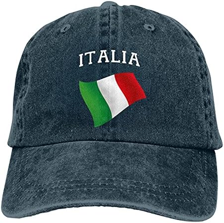 Cutedwarf Italia Italy Flag האיטלקי יוניסקס כותנה כותנה מתכווננת כובע בייסבול קאובוי כובע אבא כובעים ג'ינס משאית
