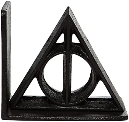 אנסקו עולם הקוסמים של הארי פוטר אוצרות המוות מחזיקי ספרים תומכי ספרים, 5.25 אינץ, שחור